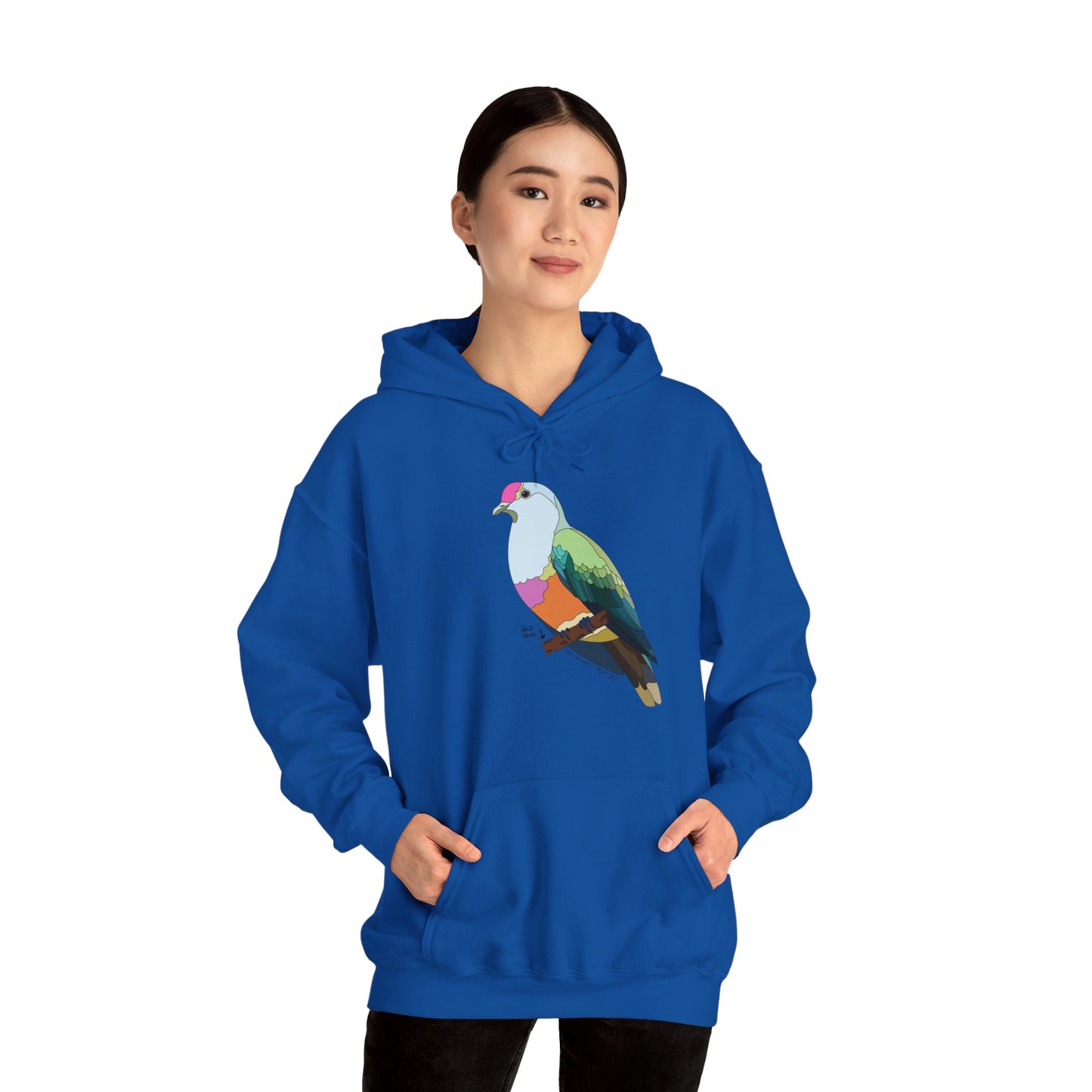 Rose-crowned Fruit Dove | Unisex Heavy Blend™ Hooded Sweatshirt