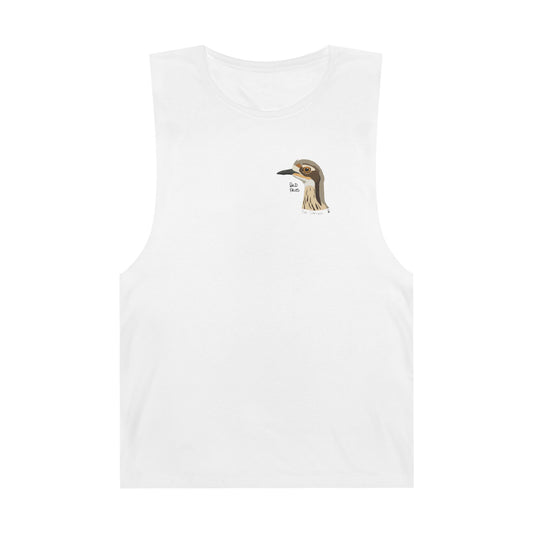 Bush Stone-curlew Head - Unisex Barnard Tank