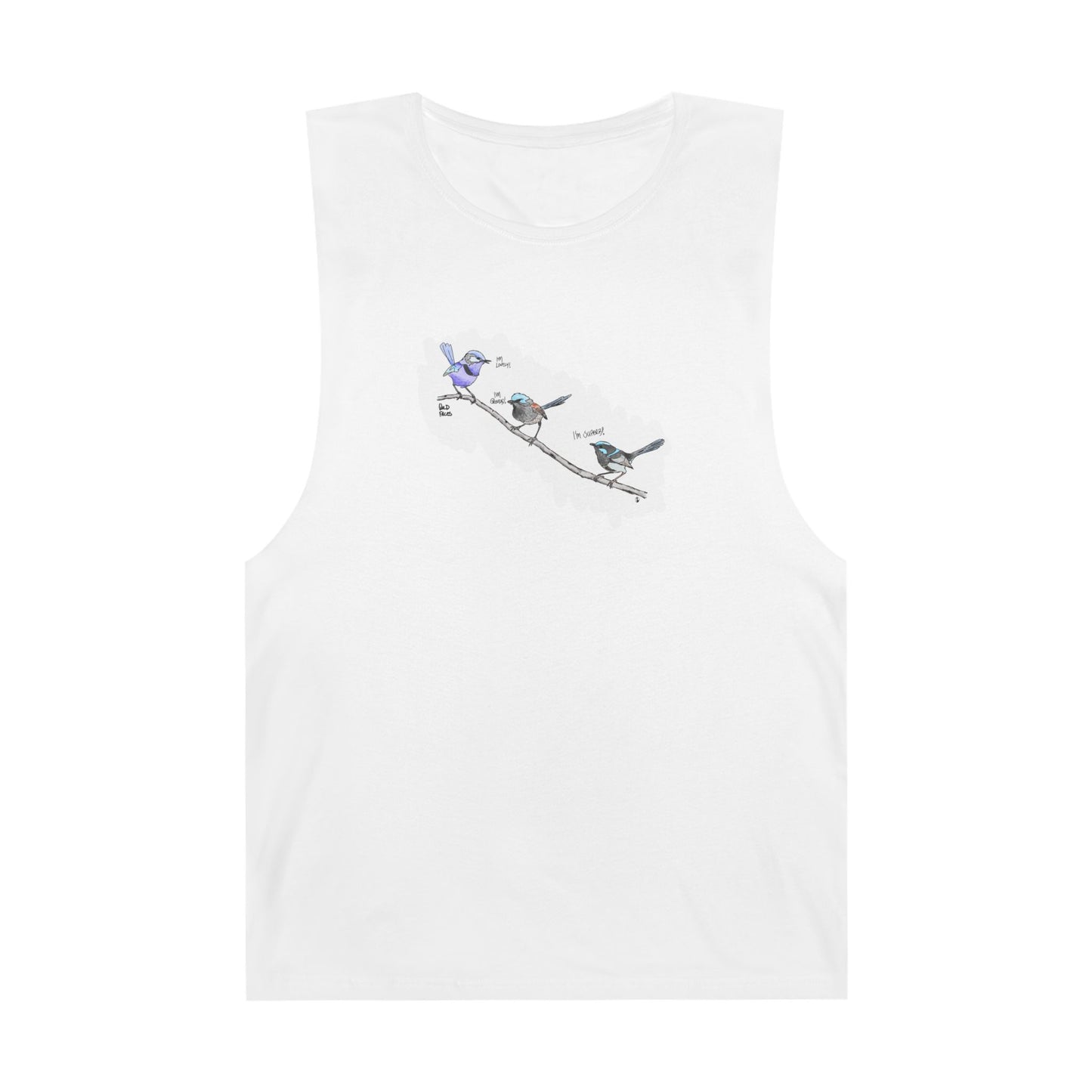 A trio of Fairy-wrens (spendid, superb and lovely) - Unisex Barnard Tank