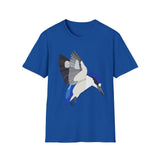 Forest Kingfisher (flying) - Unisex Softstyle T-Shirt