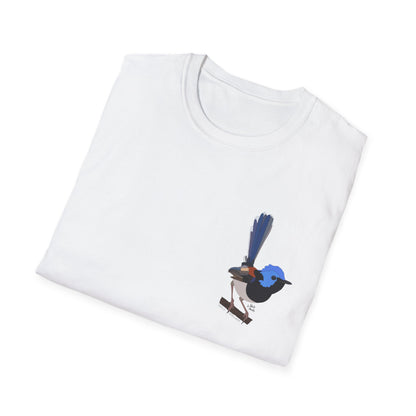 Lovely Fairy-wren - Small design - Unisex Softstyle T-Shirt