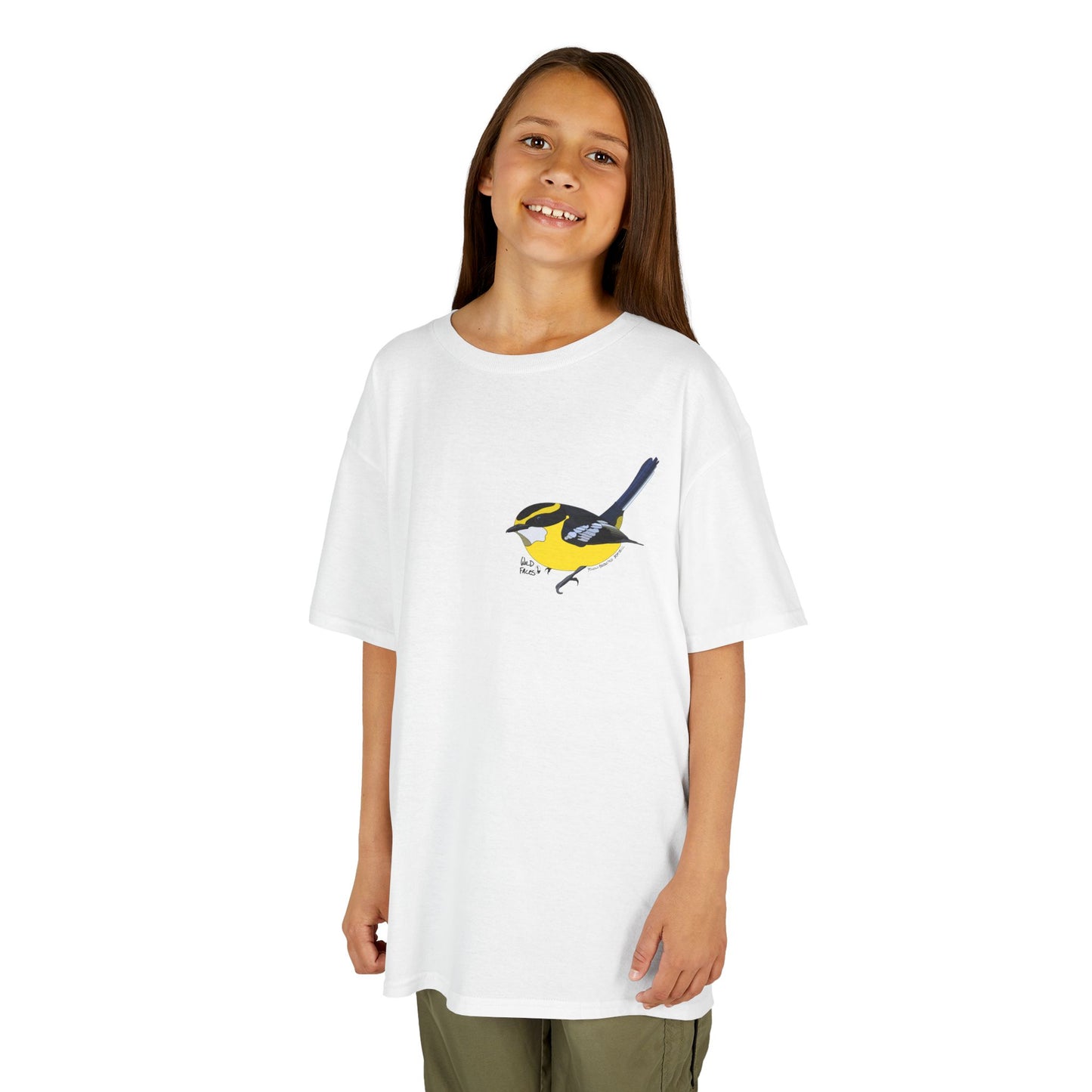 Yellow-breasted Boatbill | Kids Heavy Cotton™ Tee