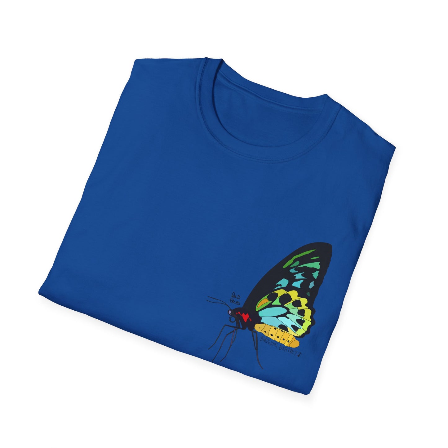 Birdwing Butterfly - Small design - Unisex Softstyle T-Shirt