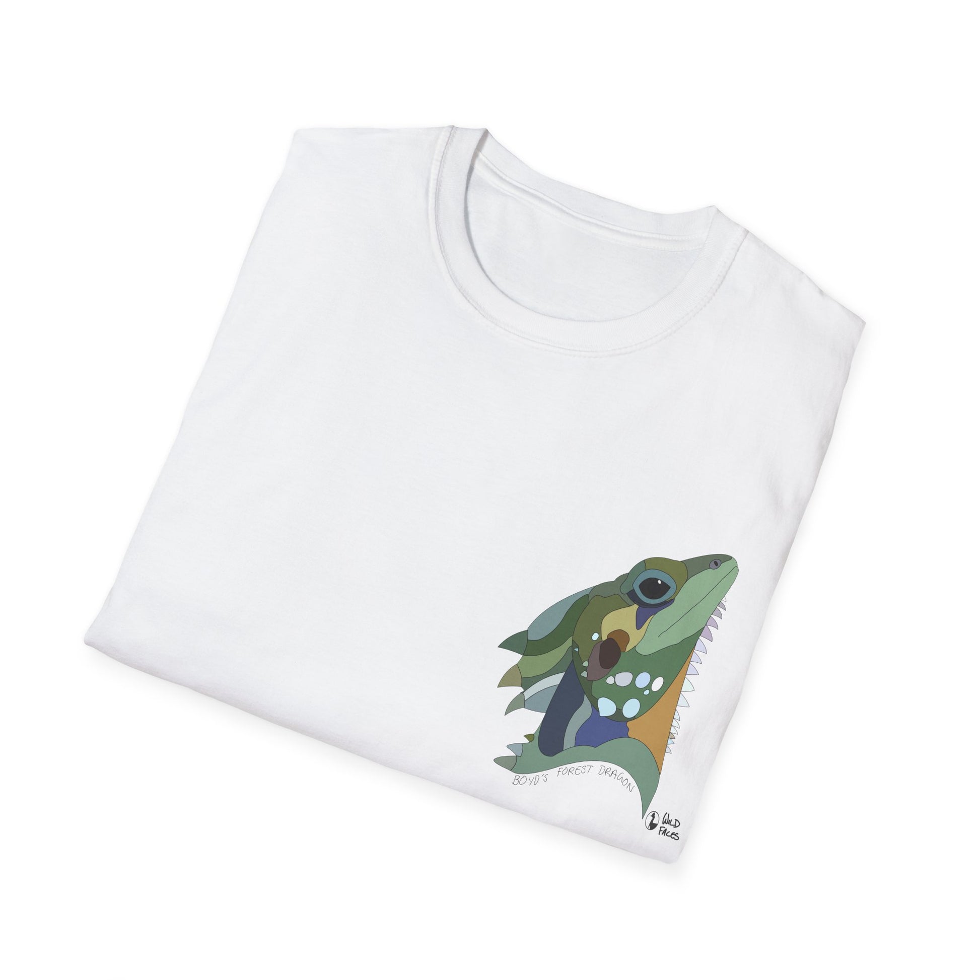 Boyd's Forest Dragon - Small design - Unisex Softstyle T-Shirt Printify