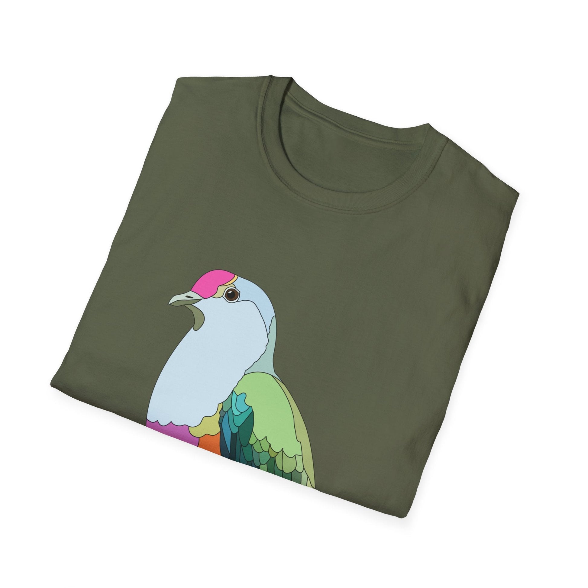 Rose-crowned Fruit Dove - Unisex Softstyle T-Shirt Printify
