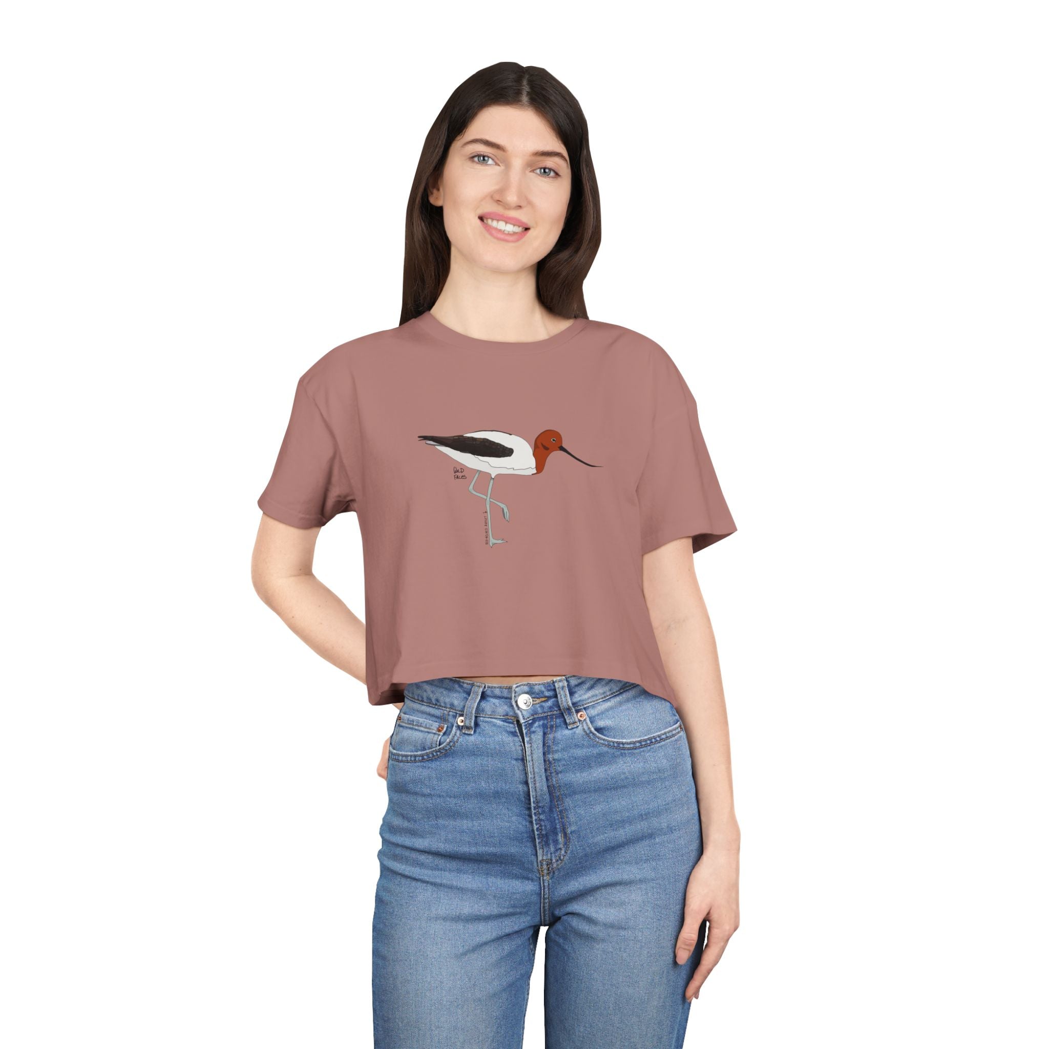 Red-necked Avocet - Women's Crop Tee