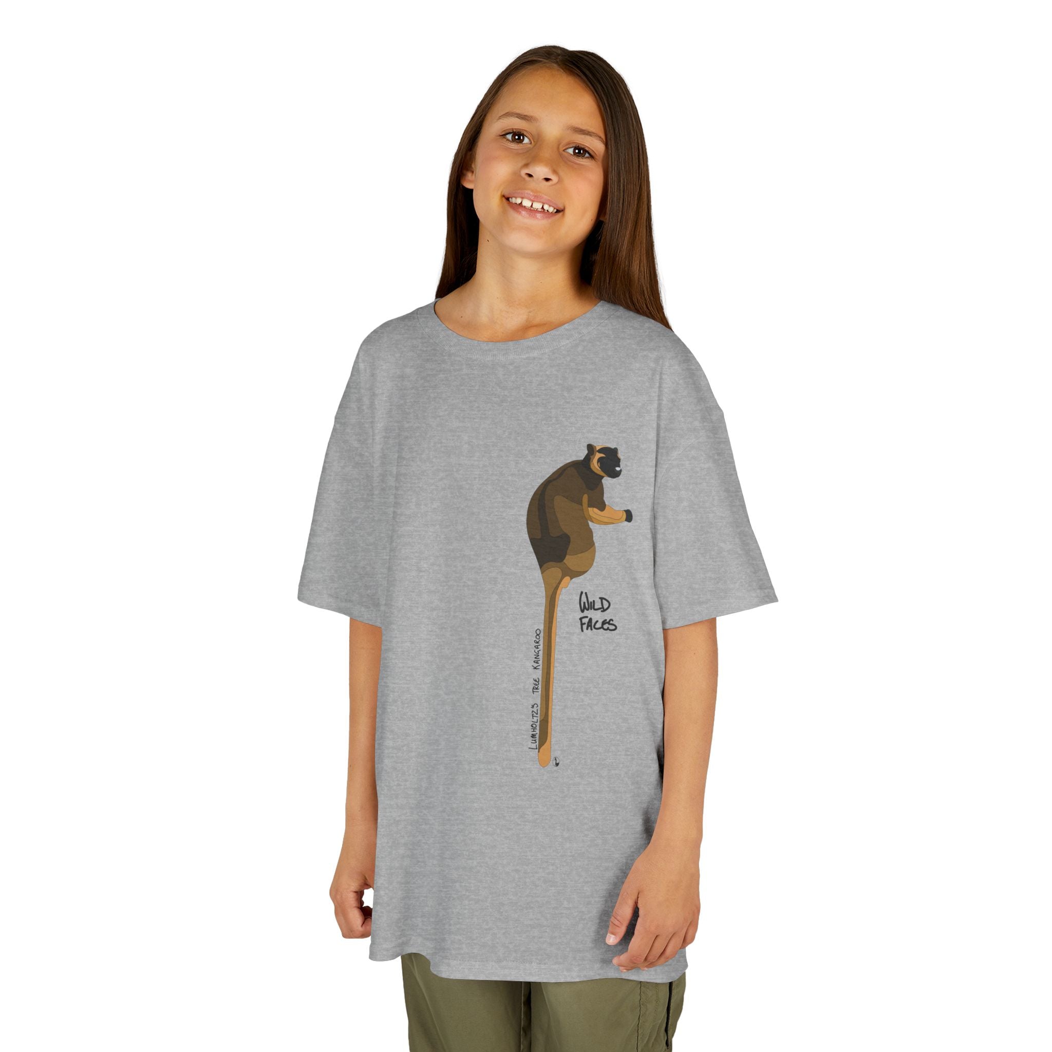 Lumholtz's Tree Kangaroo | Kids Heavy Cotton™ Tee Printify