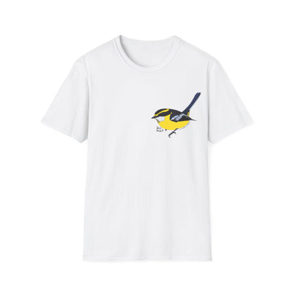 Yellow-breasted Boatbill - Small design - Unisex Softstyle T-Shirt