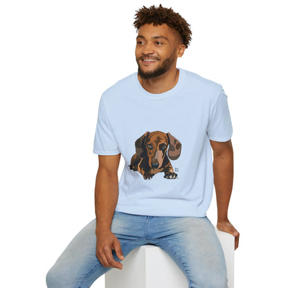 Dachshund (body) - Unisex Softstyle T-Shirt