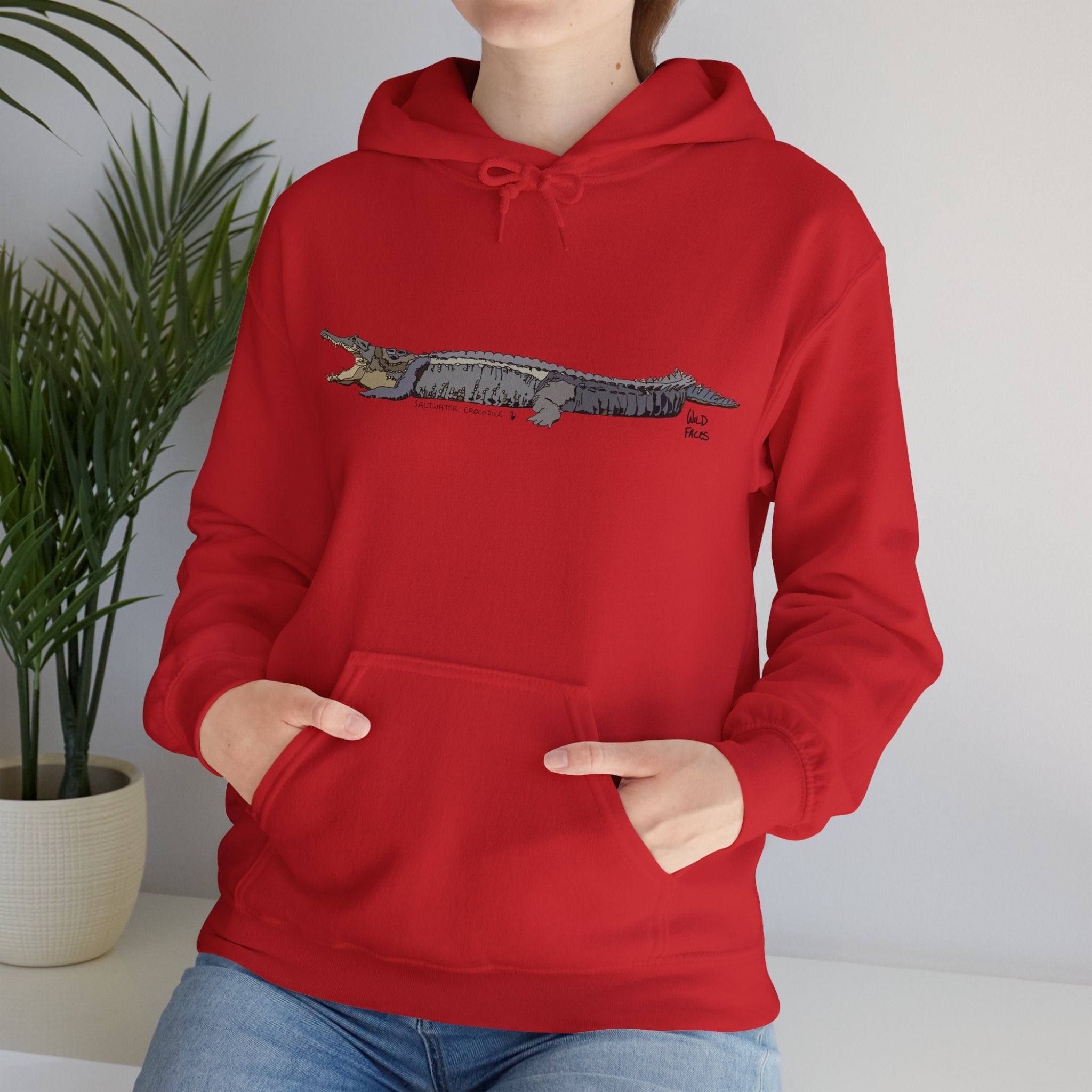 Saltwater Crocodile | Unisex Heavy Blend™ Hooded Sweatshirt Printify