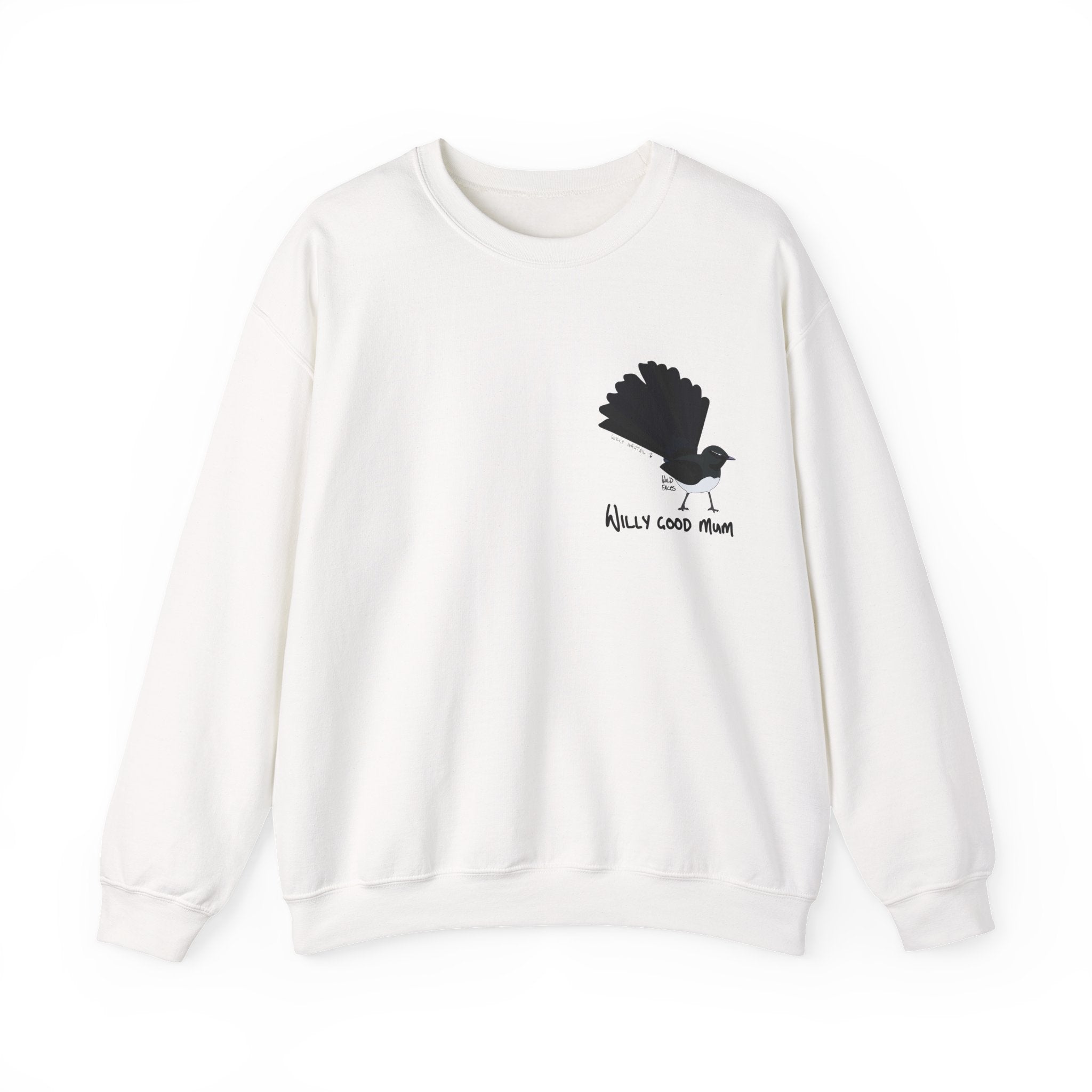 Willy good mum - Willy Wagtail Sweatshirt | Unisex Heavy Blend™ Crewneck