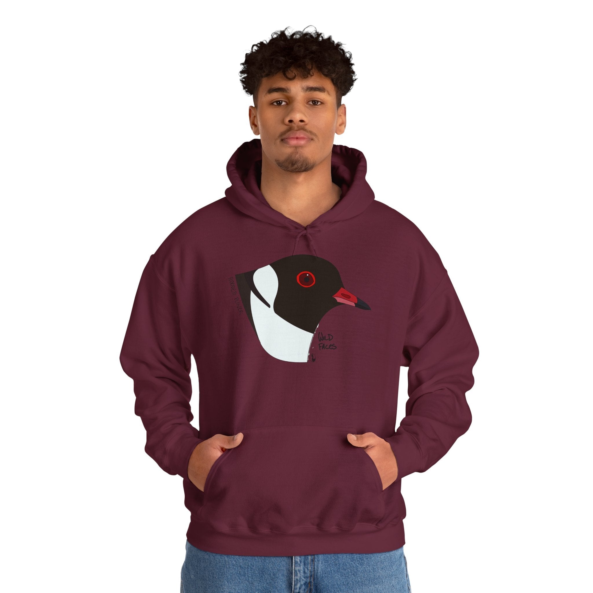 Hooded Plover (head) | Unisex Heavy Blend™ Hooded Sweatshirt Printify