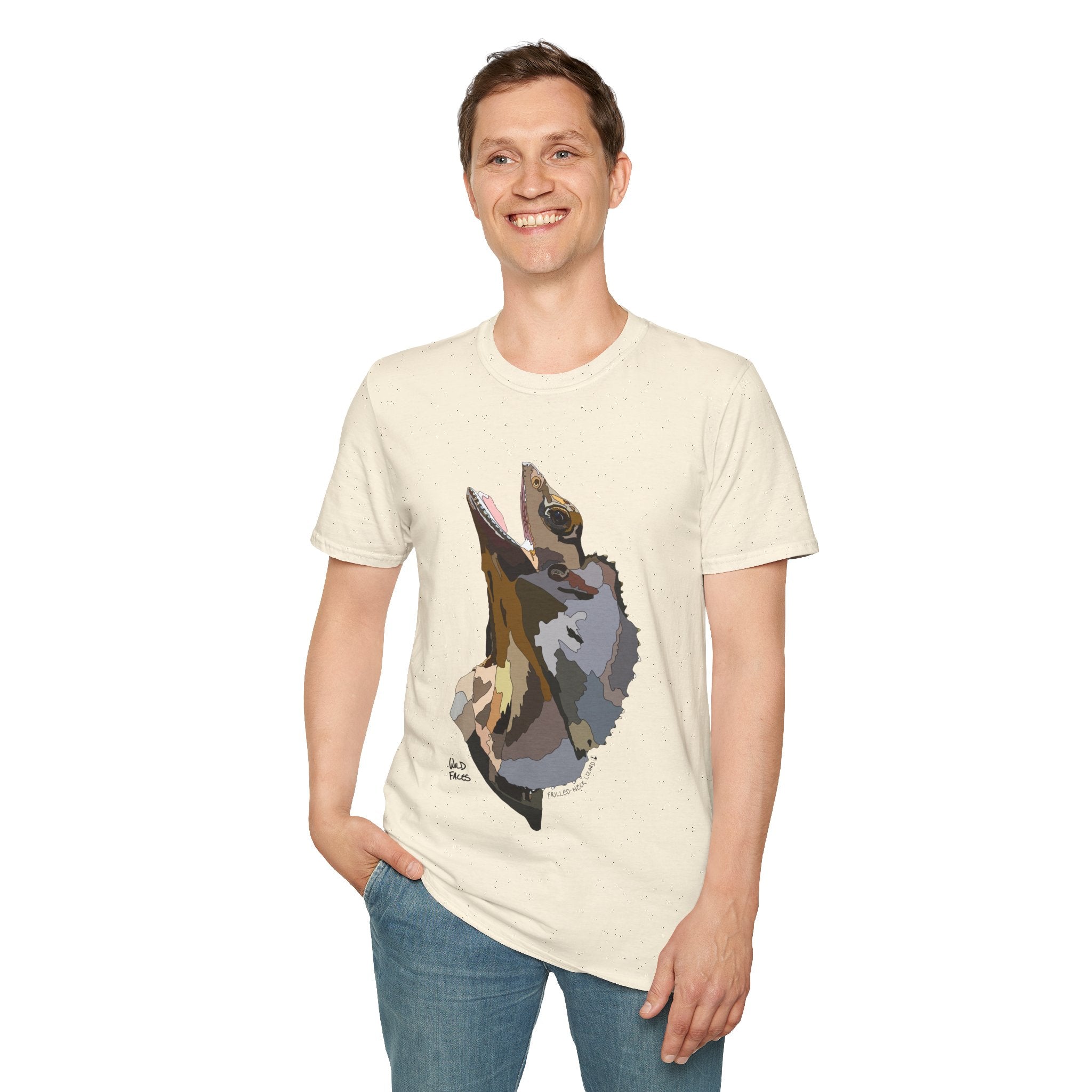 Frilled-neck Lizard - Unisex Softstyle T-Shirt Printify