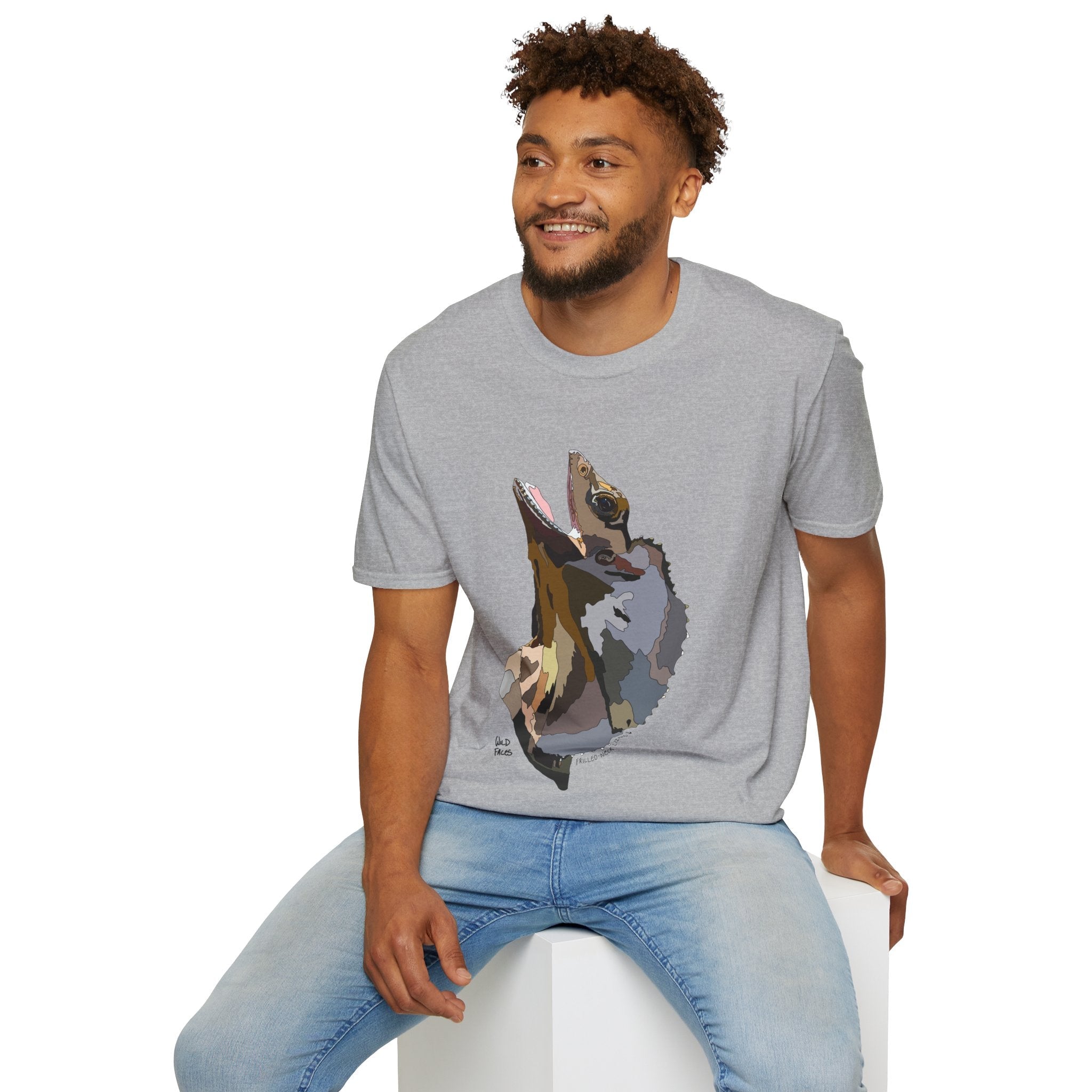 Frilled-neck Lizard - Unisex Softstyle T-Shirt Printify