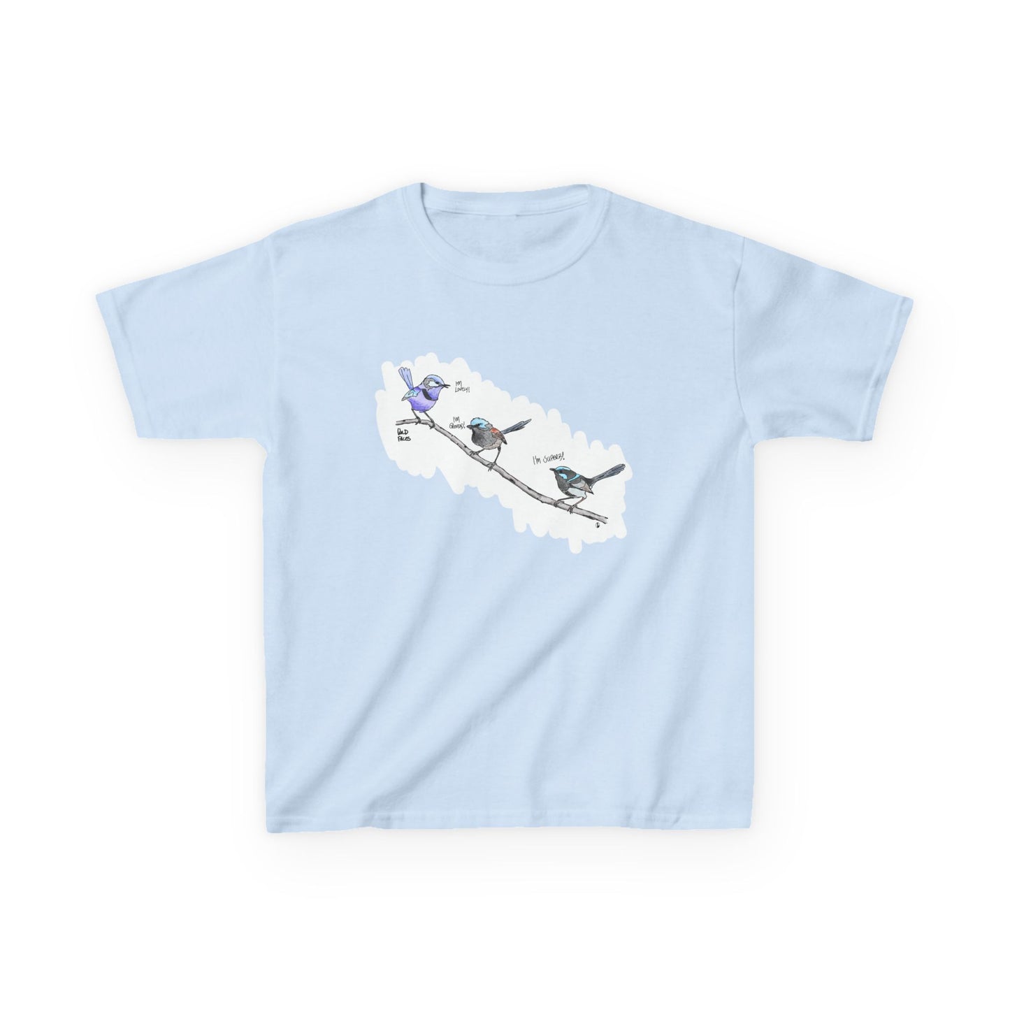 A trio of Fairy-wrens (spendid, superb and lovely) | Kids Heavy Cotton™ Tee