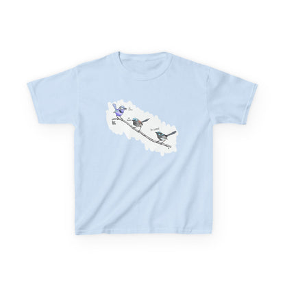 A trio of Fairy-wrens (spendid, superb and lovely) | Kids Heavy Cotton™ Tee