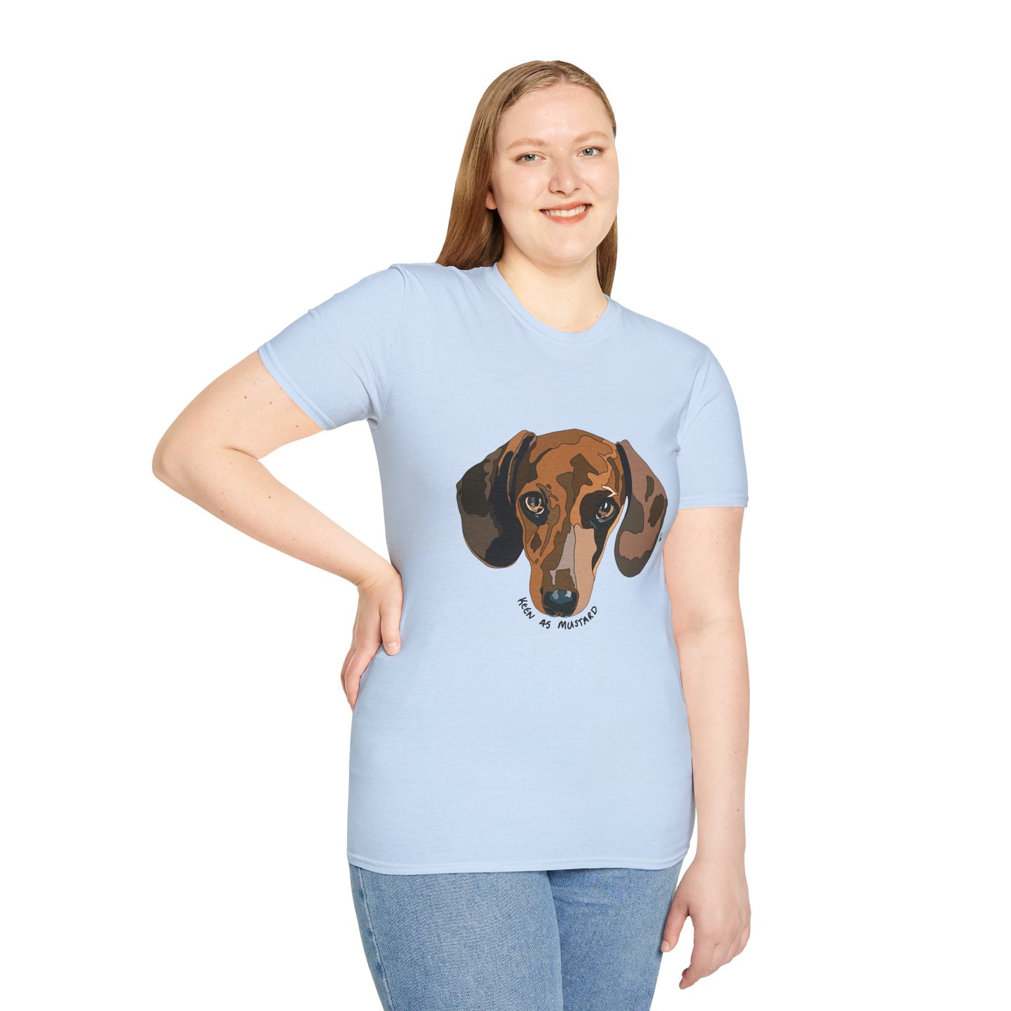 Dachshund (Keen as mustard) - Unisex Softstyle T-Shirt