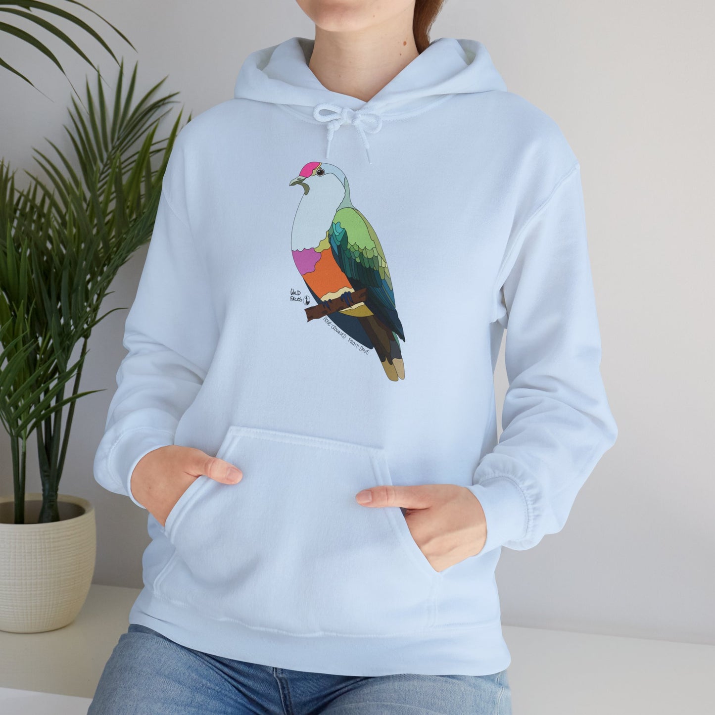 Rose-crowned Fruit Dove | Unisex Heavy Blend™ Hooded Sweatshirt