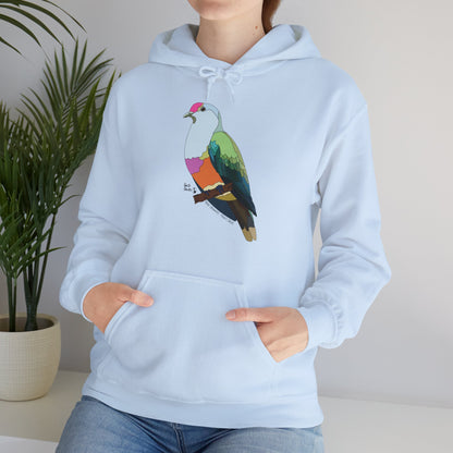 Rose-crowned Fruit Dove | Unisex Heavy Blend™ Hooded Sweatshirt