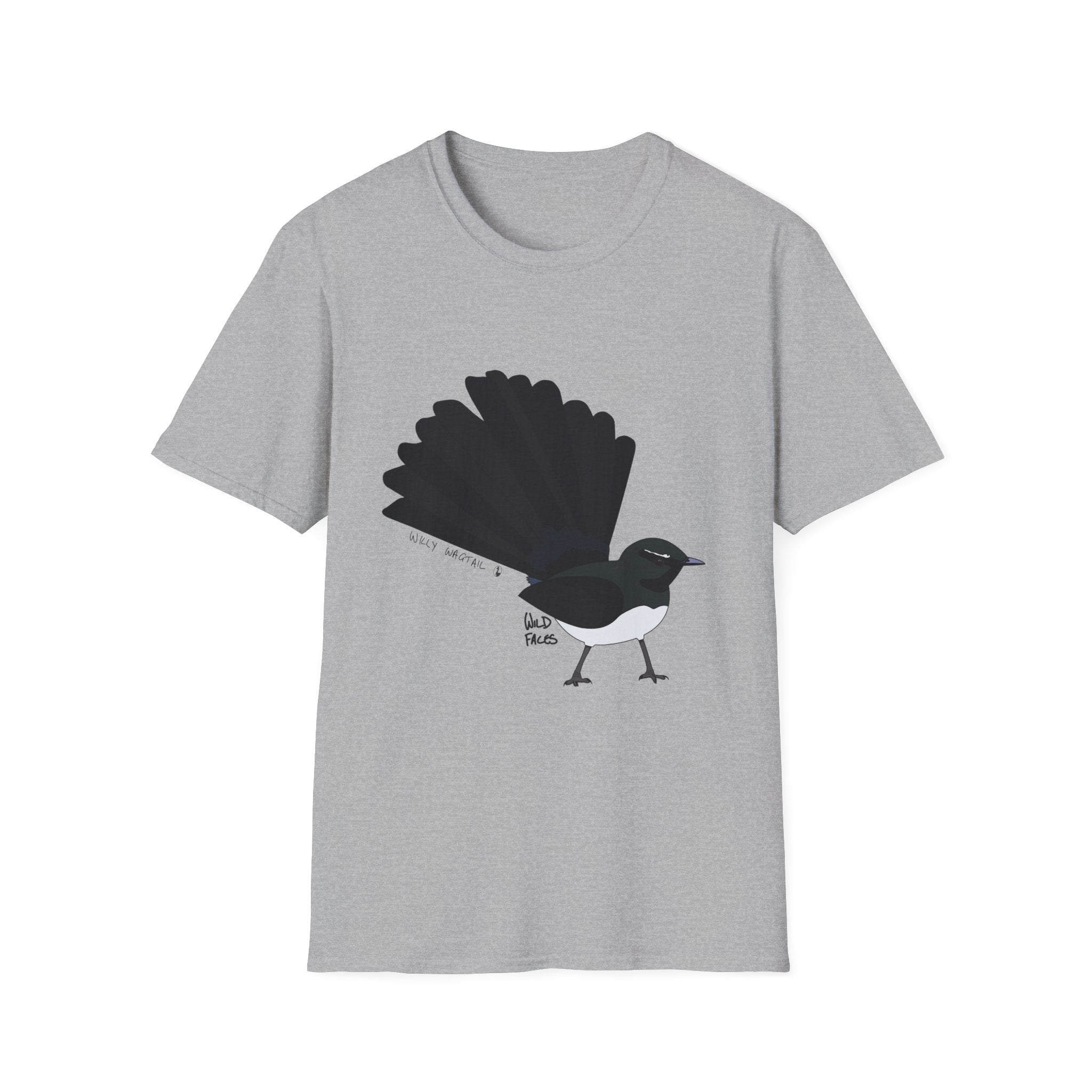 Willy Wagtail - Unisex Softstyle T-Shirt Printify
