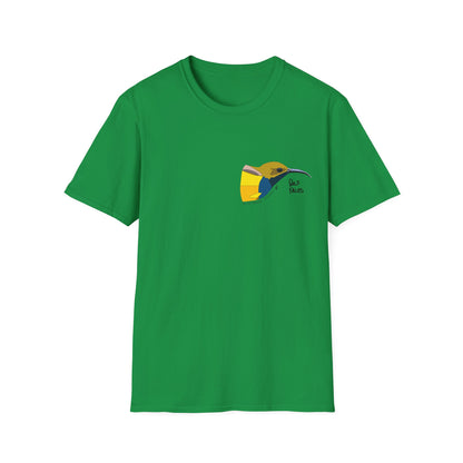 Olive-backed Sunbird - Small design - Unisex Softstyle T-Shirt Printify