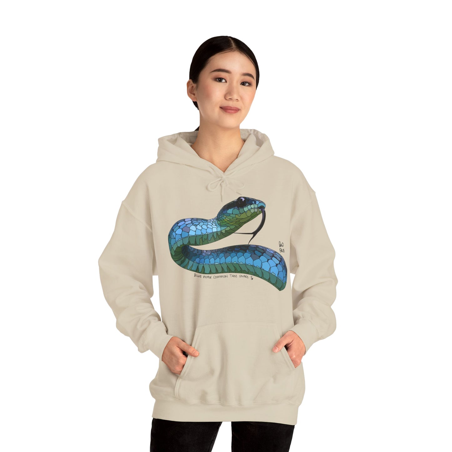 Blue Phase Common Tree-snake | Unisex Heavy Blend™ Hooded Sweatshirt