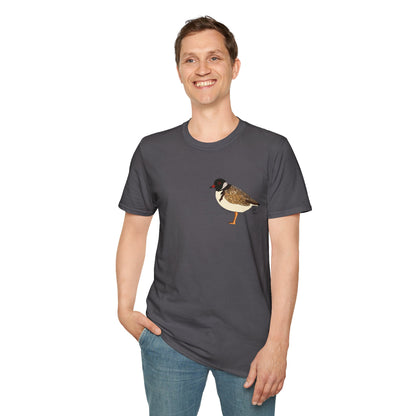 Hooded Plover - Small design - Unisex Softstyle T-Shirt