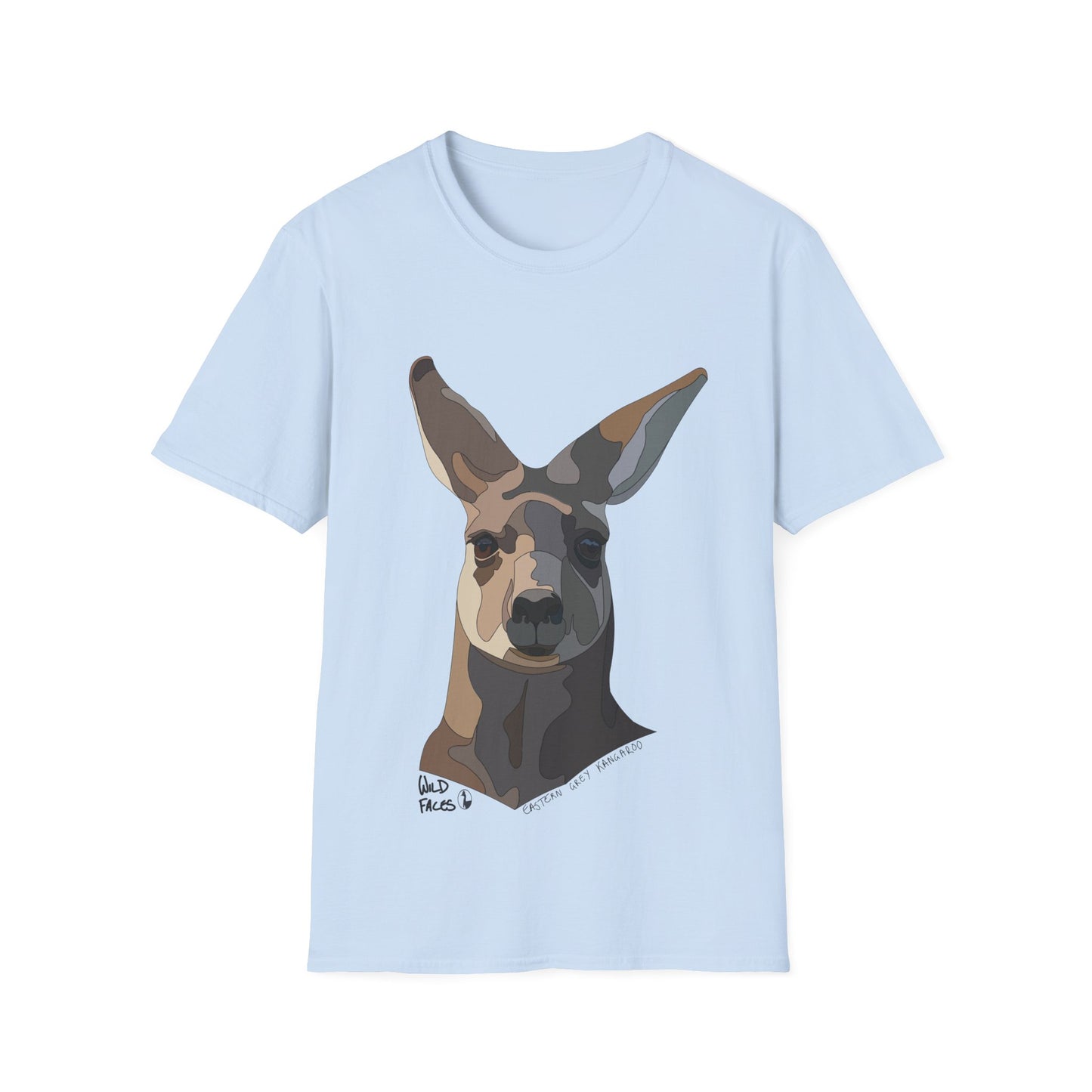 Eastern Grey Kangaroo - Unisex Softstyle T-Shirt Printify