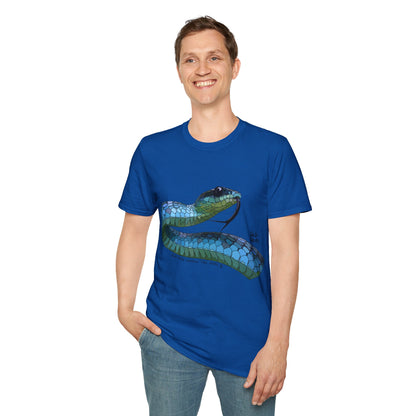 Blue Phase Common Tree-Snake - Unisex Softstyle T-Shirt