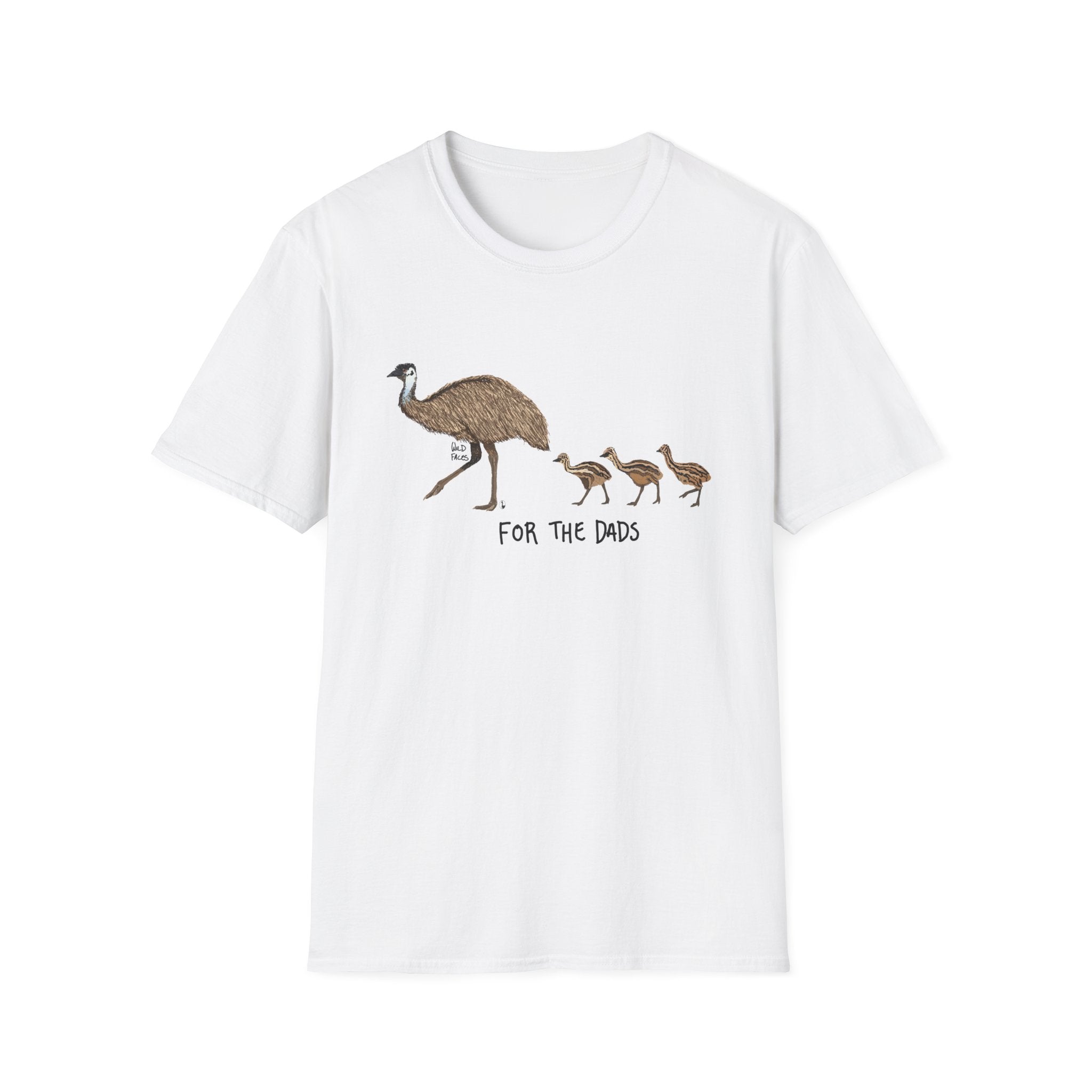 For the Dads - three chicks - Unisex Softstyle T-Shirt