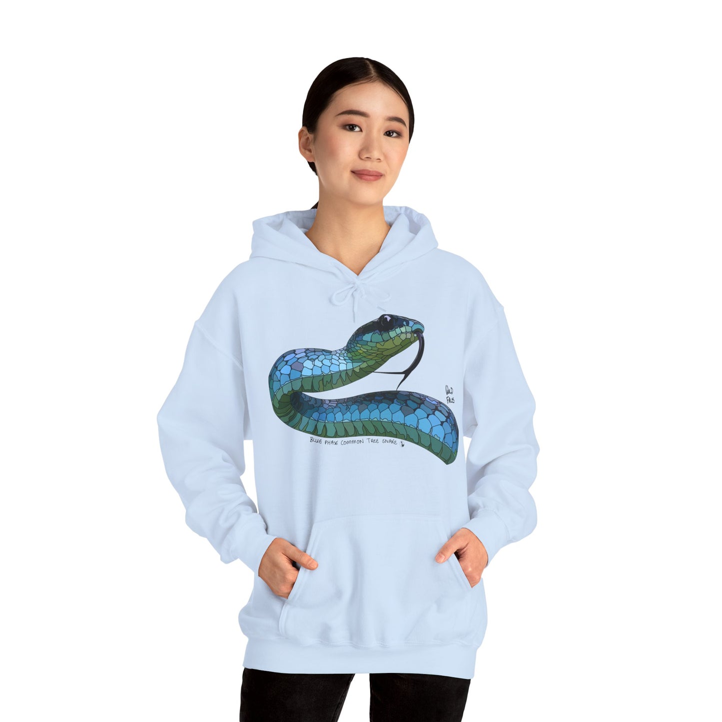 Blue Phase Common Tree-snake | Unisex Heavy Blend™ Hooded Sweatshirt