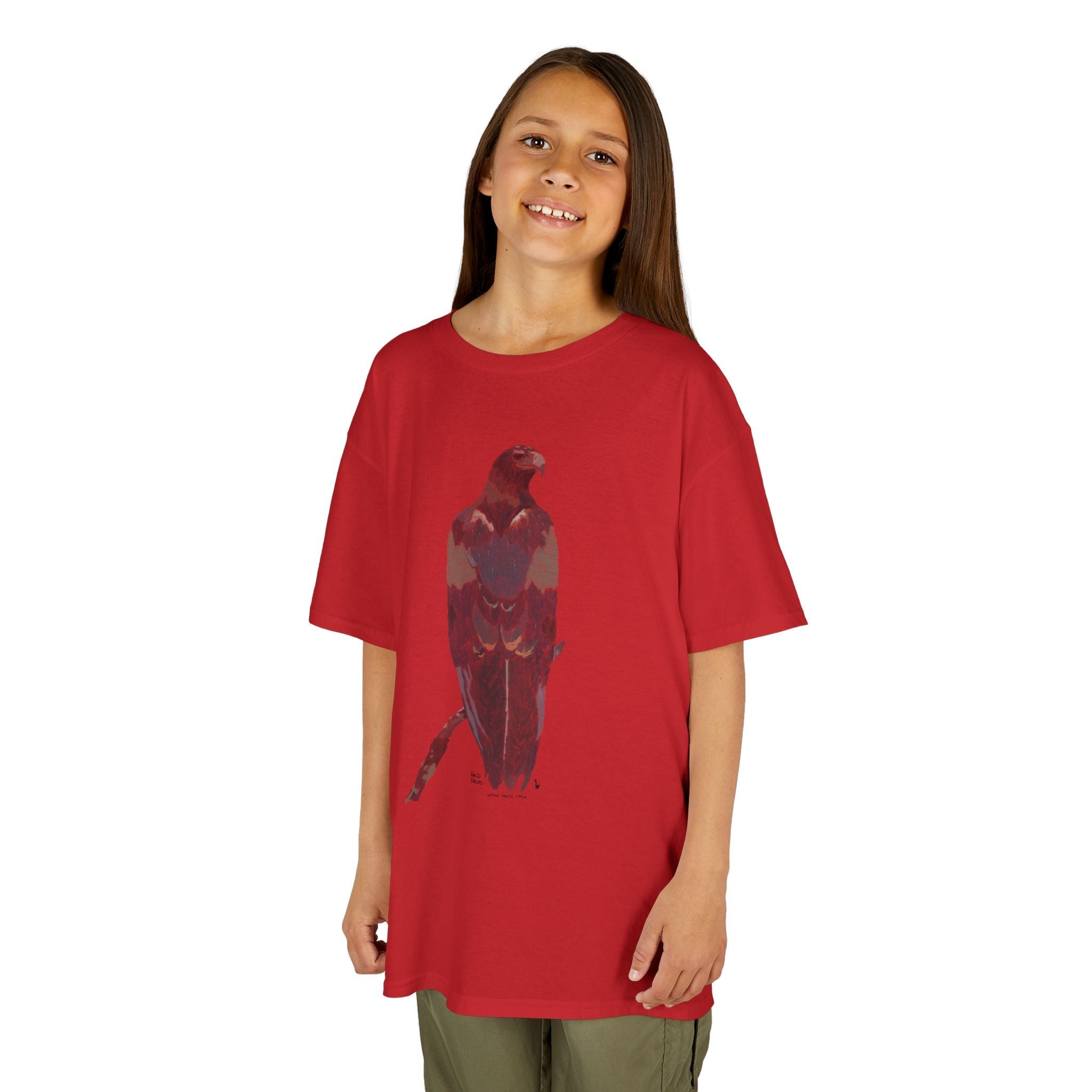 Wedge-tailed Eagle (pastel design) | Kids Heavy Cotton™ Tee Printify
