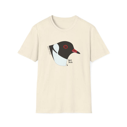 Hooded Plover Head- Unisex Softstyle T-Shirt