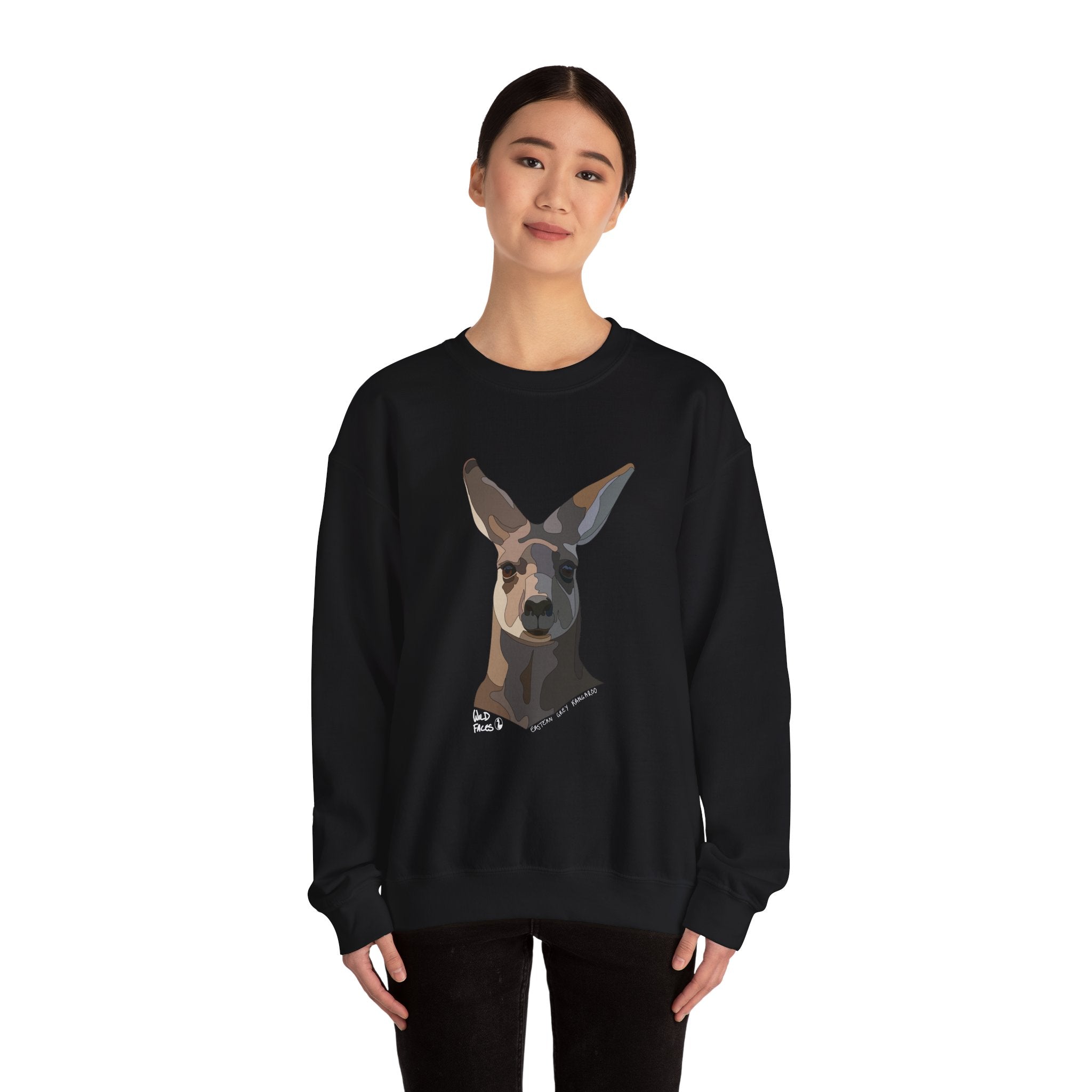 Eastern Grey Sweatshirt (white font) | Unisex Heavy Blend™ Crewneck Printify