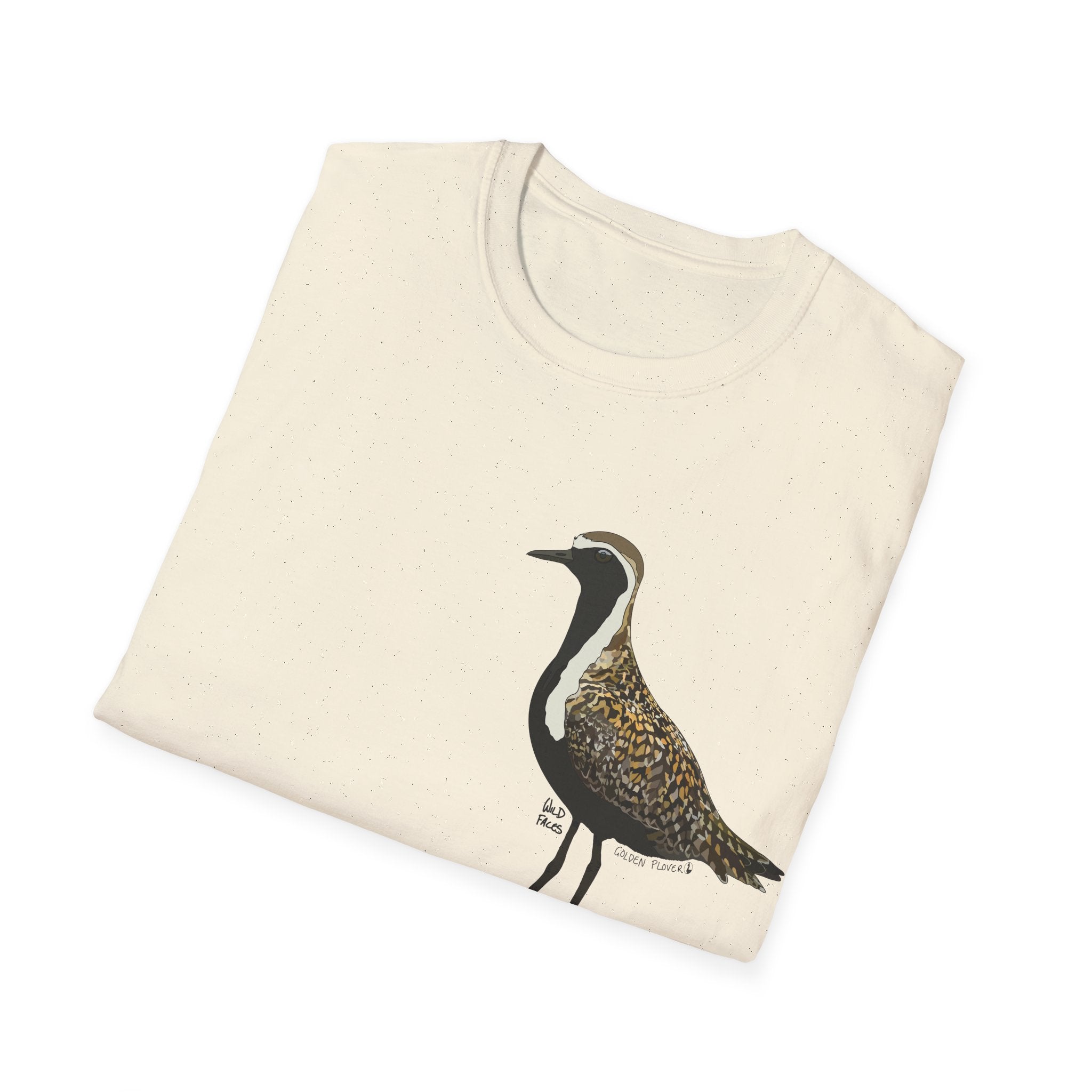Golden Plover - Small design - Unisex Softstyle T-Shirt Printify