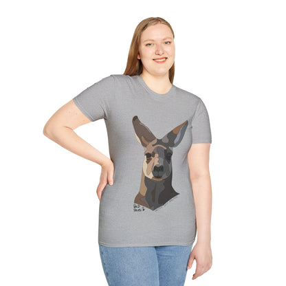 Eastern Grey Kangaroo - Unisex Softstyle T-Shirt Printify