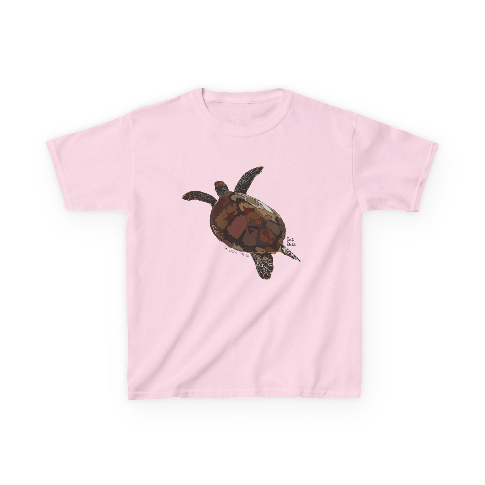 Green Turtle | Kids Heavy Cotton™ Tee Printify
