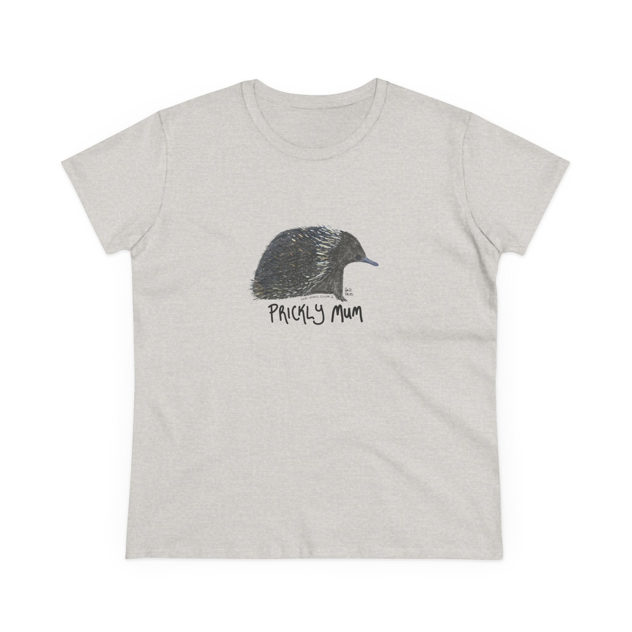 Prickly mum - Short-beaked Echidna - Women's Midweight Cotton Tee