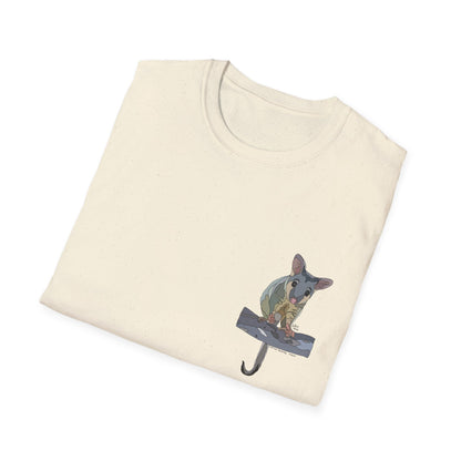 Common Brushtail Possum - Small design - Unisex Softstyle T-Shirt Printify