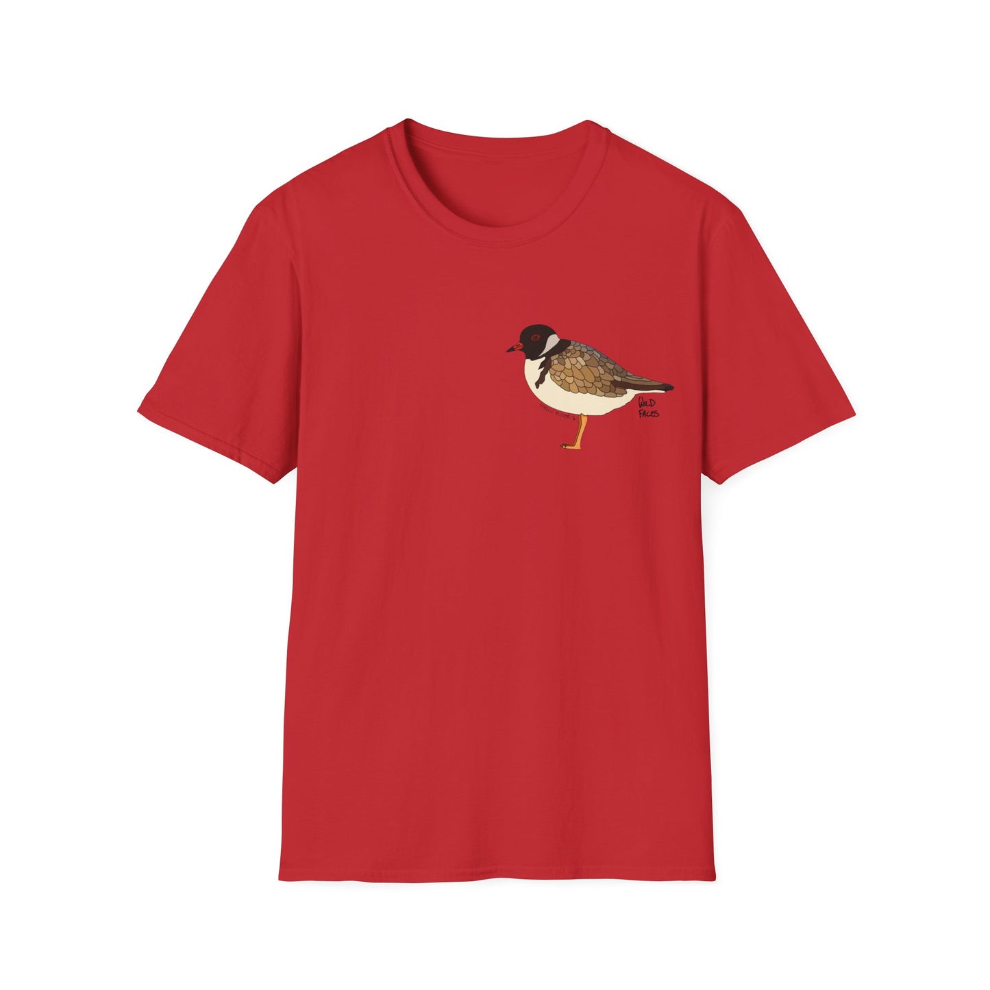 Hooded Plover - Small design - Unisex Softstyle T-Shirt