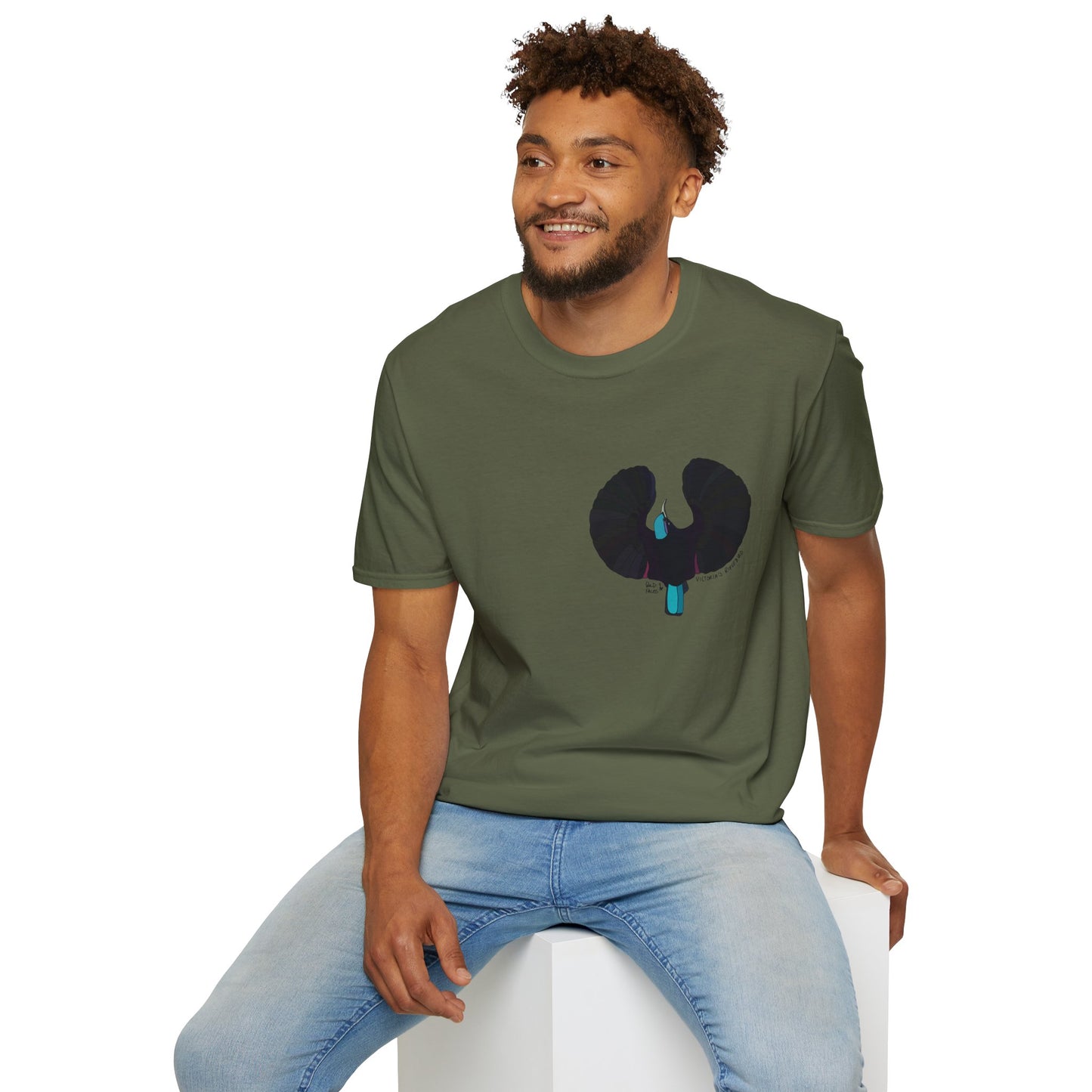 Victoria's Riflebird - Unisex Softstyle T-Shirt