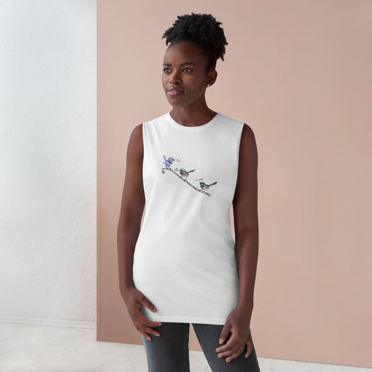 A trio of Fairy-wrens (spendid, superb and lovely) - Unisex Barnard Tank