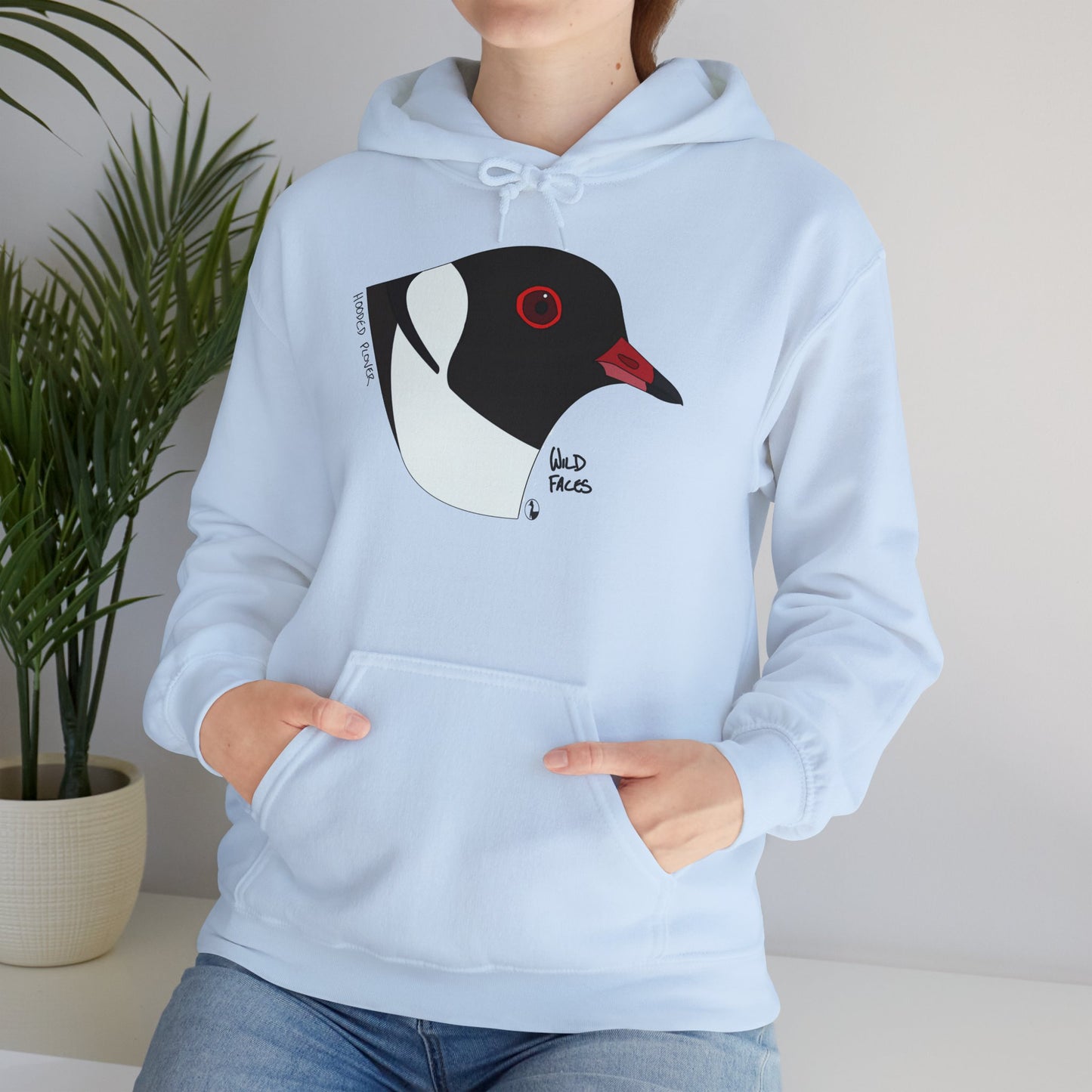 Hooded Plover (head) | Unisex Heavy Blend™ Hooded Sweatshirt