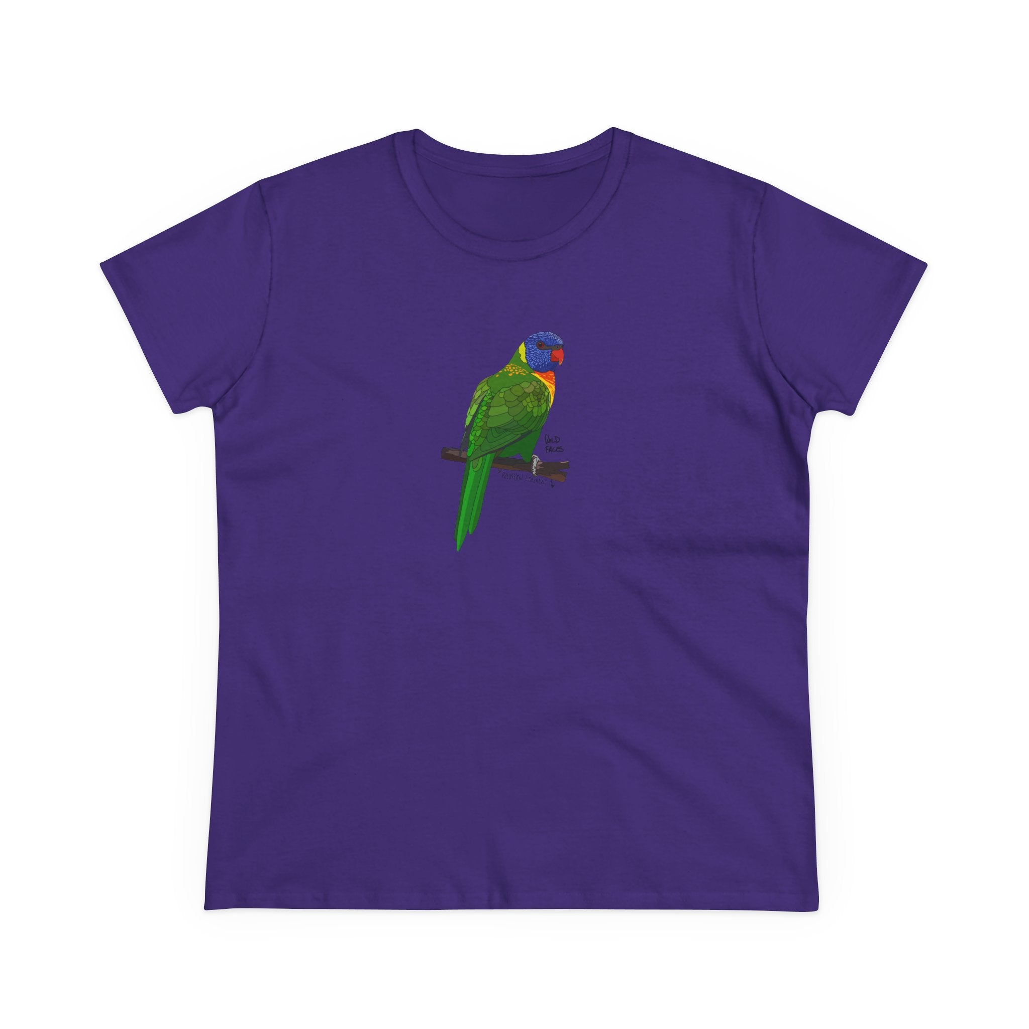 Rainbow Lorikeet - Women's Midweight Cotton Tee