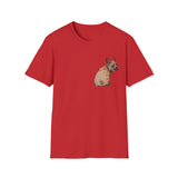 French Bulldog - Small design - Unisex Softstyle T-Shirt