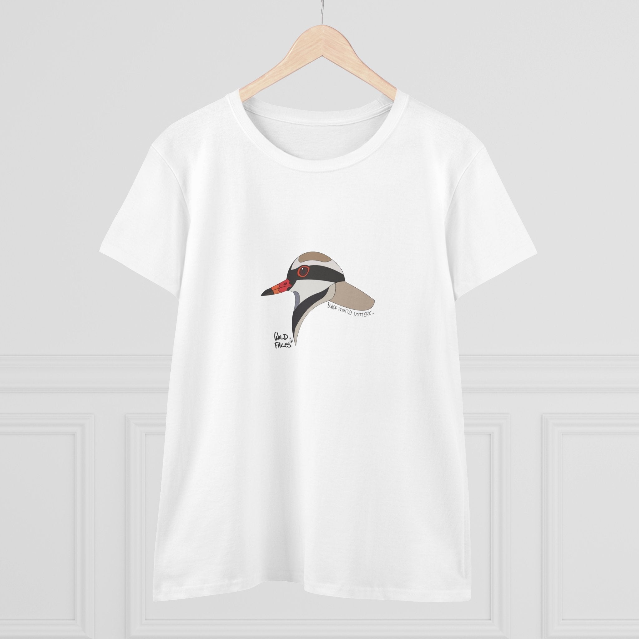 Black-fronted Dotterel - Women's Midweight Cotton Tee Printify