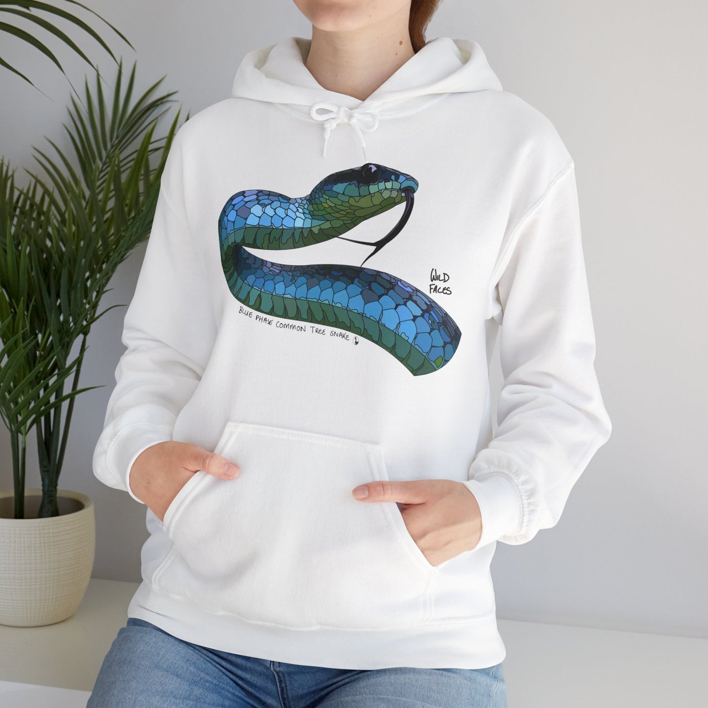 Blue Phase Common Tree-snake | Unisex Heavy Blend™ Hooded Sweatshirt