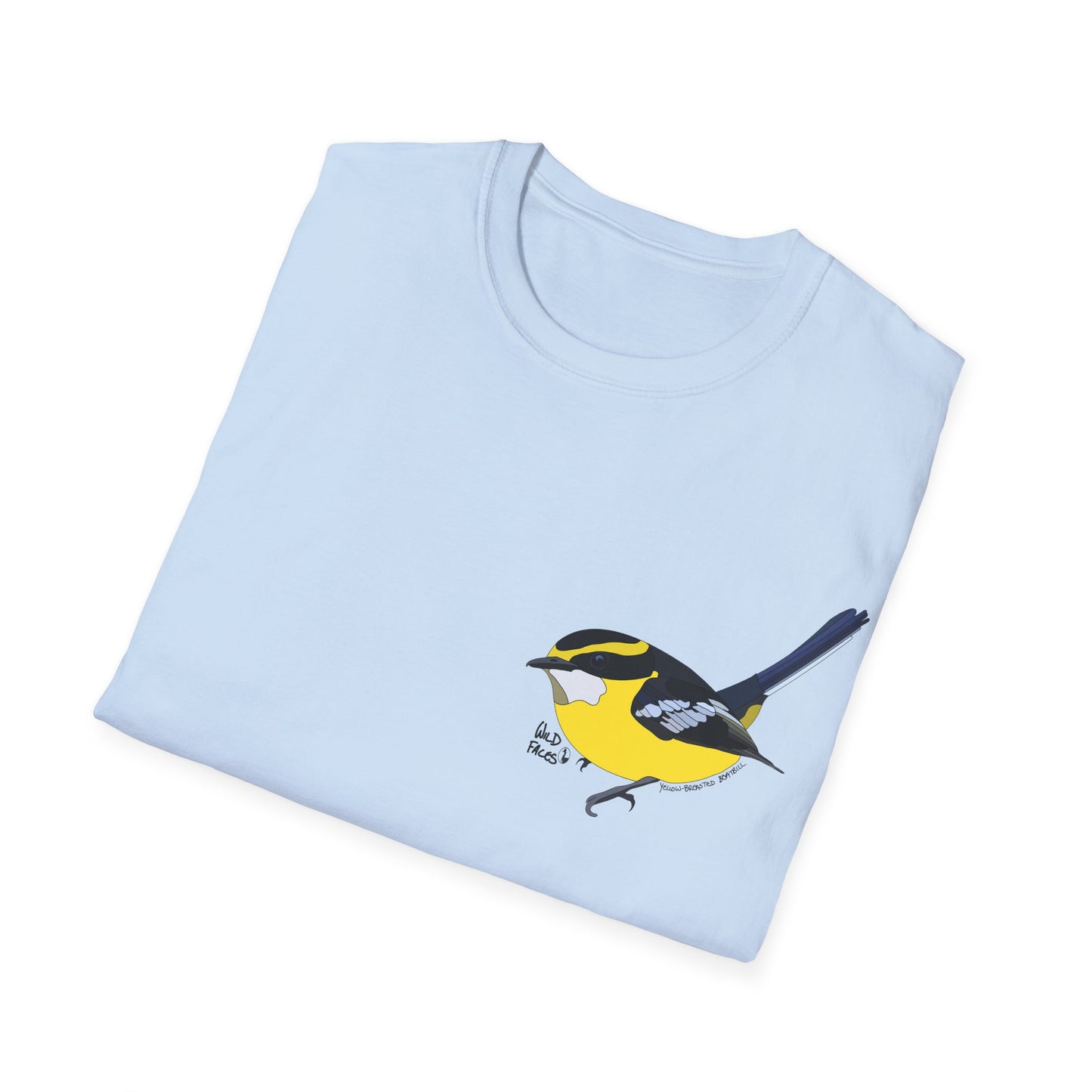 Yellow-breasted Boatbill - Small design - Unisex Softstyle T-Shirt