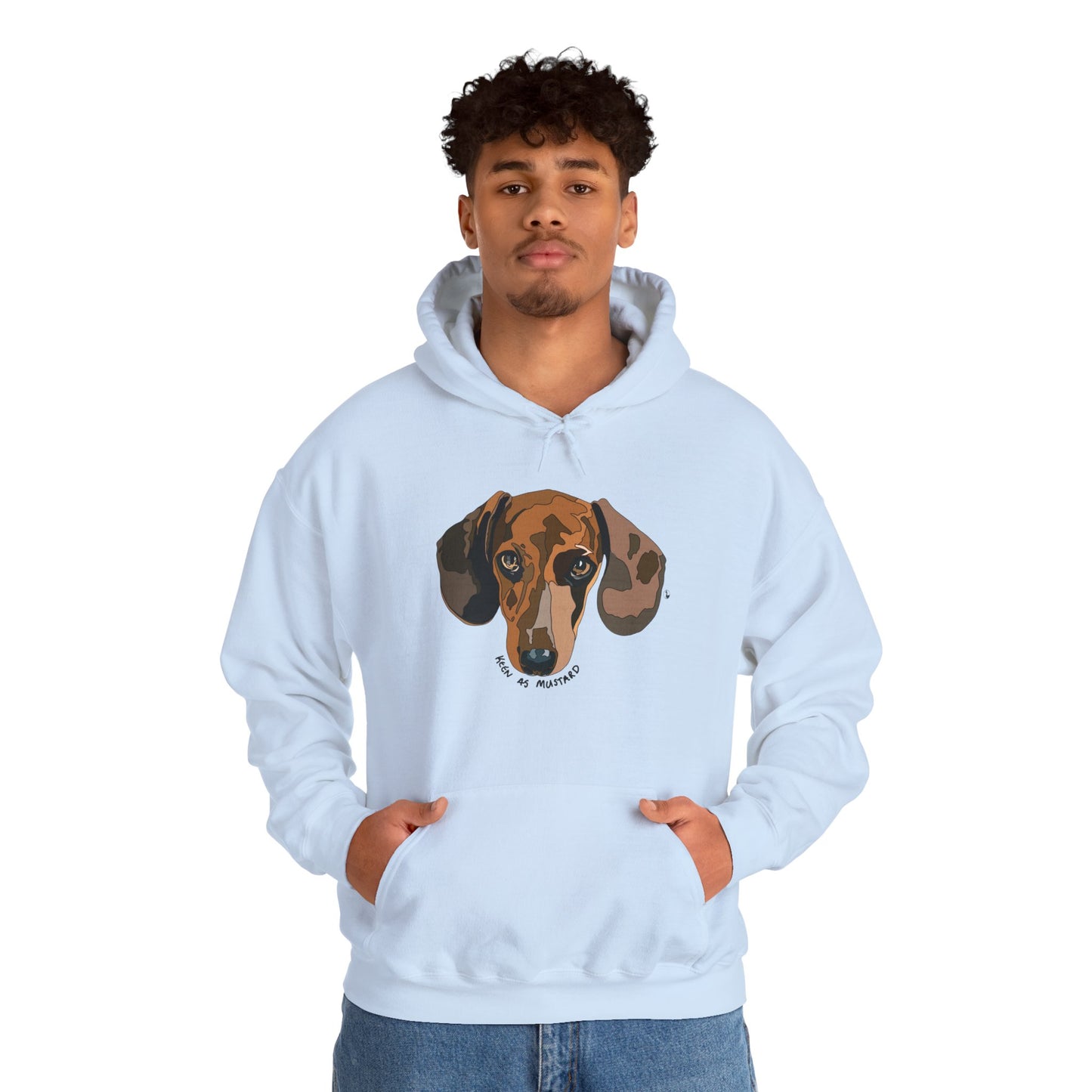 Dachshund (Keen as mustard) | Unisex Heavy Blend™ Hooded Sweatshirt
