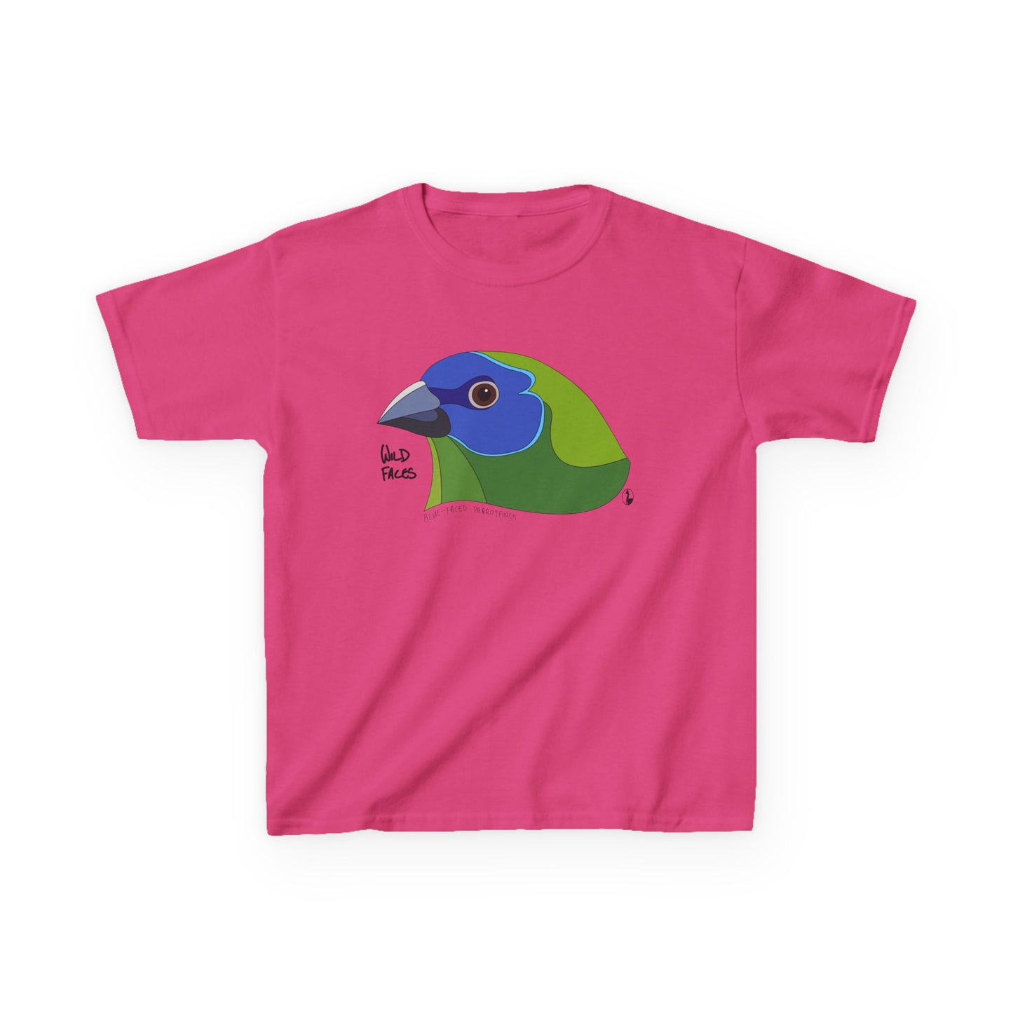 Blue-faced Parrotfinch | Kids Heavy Cotton™ Tee